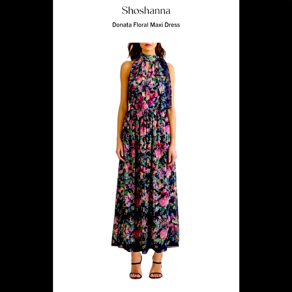 Beautiful Shoshanna midnight dress size 6 run true to size